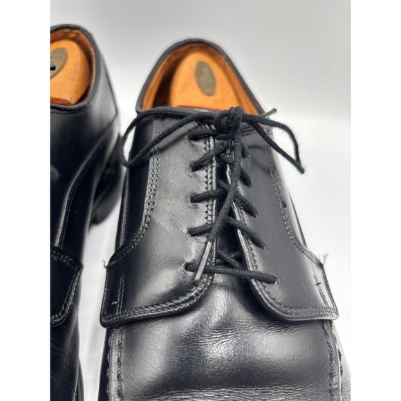 Allen Edmonds Men\'s Black Leather Apron Toe Derby Dress Shoes Lace Up Size 10.5 main image 11
